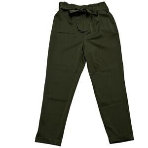 ALCOTT Women's Paperbag Trouser Size M In Kaky